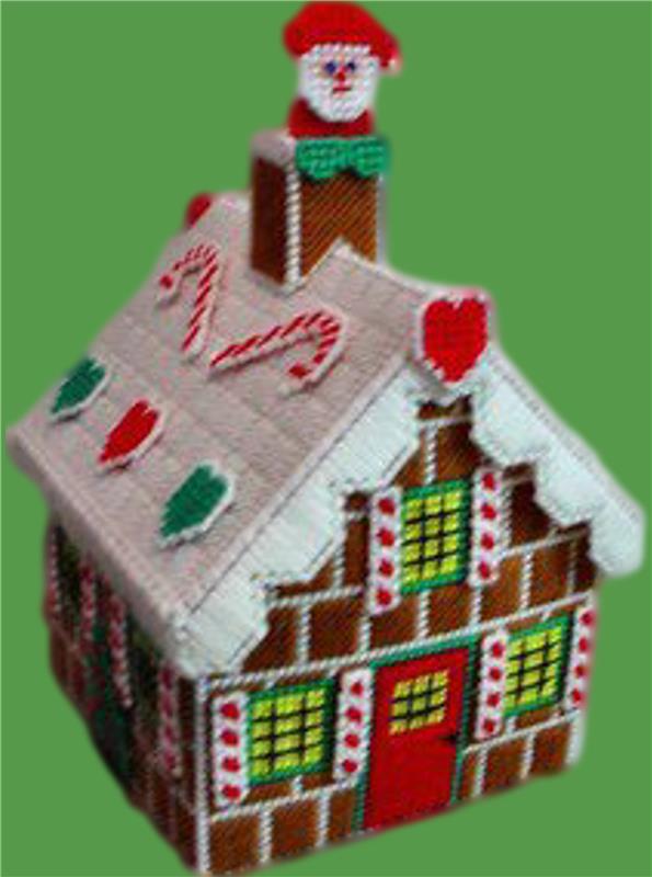 Plastic Canvas Gingerbread Village Pattern