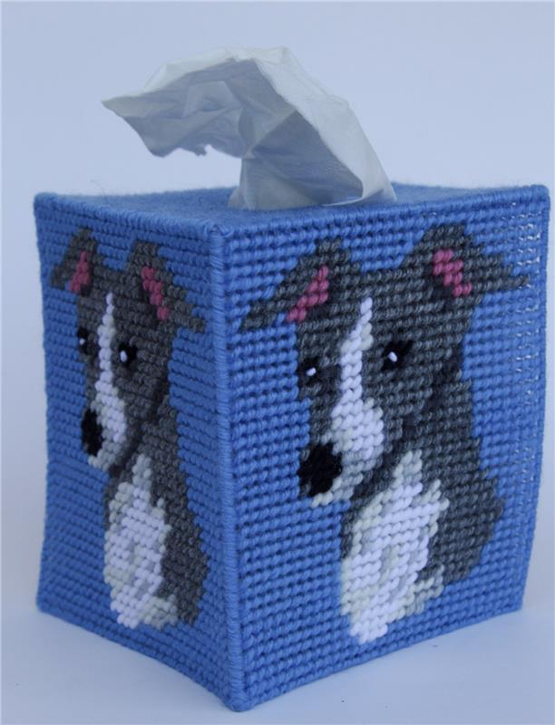 Plastic Canvas-Pomeranian Tissue Topper