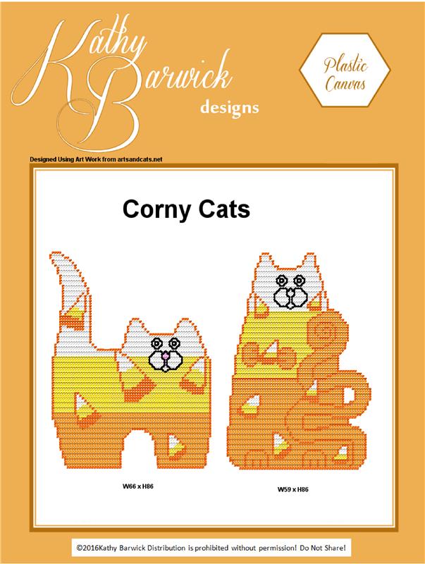 "Corny Cats" Plastic Canvas Pattern