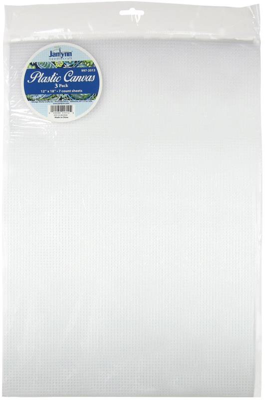 Janlynn Plastic Canvas 7 Count - 3 Sheets 12 x 18 - 123Stitch