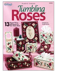 Tumbling Roses | Plastic Canvas Book