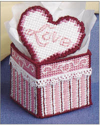 Valentine Mini Basket | Plastic Canvas Pattern