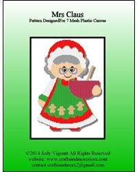 Mrs Santa Claus | Plastic Canvas Pattern