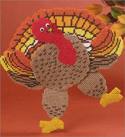 Plastic Canvas Thanksgiving Turkey