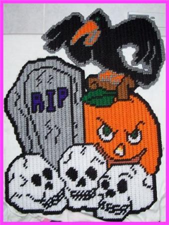 Halloween DIY plastic canvas shops 8 patterns