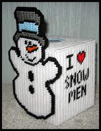 snowman tissue box cover