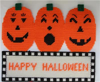 Everything Plastic Canvas - Happy Halloween Pumpkin Trio